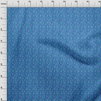 Onuone poliesterske spande srednje plave tkanine cvjetni obrtni projekti Dekor tkanina štampan dvorište