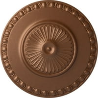 Ekena Millwork 1 2 od 1 4 P Lyon stropni medaljon, ručno oslikani polirani bakar
