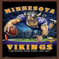 Minnesota Vikings-Zidni Poster Za Kraj Zone, 22.375 34