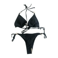split triangle band čista obojena štampa listova bikini kupaćih kostima split kupaćih kostima kupaćih