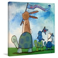 Marmont Hill Turtle Parade Wall Art