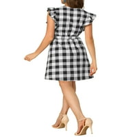 Jedinstvena ponuda ženska mini haljina sa rukavom na rukavu sa remenom sa remenom