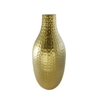 Hampton Art Velika Metalna Zlatna Vaza, 18.5 7.75 7.75