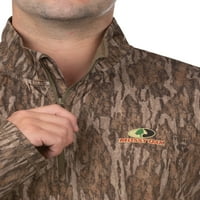 Muška Camo lovačka četvrt-duks sa puloverom sa patentnim zatvaračem od Mossy Oak, veličine s-3XL