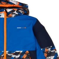 Swiss Tech tiskana skijaška jakna s kapuljačom 4-16