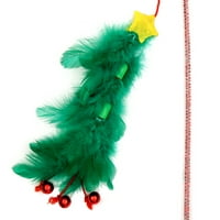 ASPCA Holiday Feather božićno drvo Jingle Wand igračka za mačke
