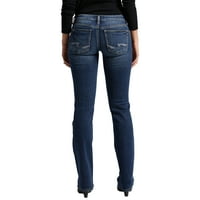 Silver Jeans Co. Ženske tanke čizme za čizme u utorak sa niskim rastom, veličine struka 24-36