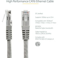 Starch.com C6Patch25gr Ft. Cat Siva oblikovana UTP zakrpa kabel