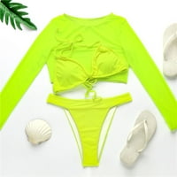 Ženski kupaći kostimi ženski Bikini Kupaći kostimi Ostalo žuto L