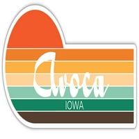 Avoca Iowa Frižider Magnet Retro Vintage Sunset City 70s Estetski dizajn