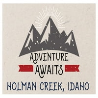 Holman Creek Idaho Suvenir Frižider Magnet Avantura Čeka Dizajn