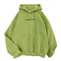 LisingTool Essentials Hoodie ženska slatka dukserica Kawaii dugih rukava duksev pamuk pulover za teen