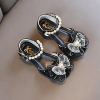 Bow metal Pearl Rhinestone Boja podudaranja gradijentnih proljetnih cipela za djevojčice cipele za djevojčice
