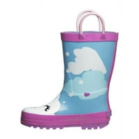 Laura Ashley Little Kids Girl Rain Boots - Plava ružičasta, 3