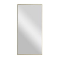 DecMode 18 36 zlatno zidno ogledalo sa tankim okvirom