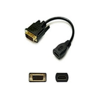 DVI-D dual veza muško za HDMI 1. Ženski crni adapter za rezoluciju do