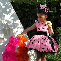 Toddler Kids Girls Holeplay Bones Bones Mesh Tulle Haljina Princess Outfits 5-6t