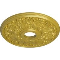 Ekena Millwork 1 2 od 5 8 ID 1 8 P APOLLO stropni medaljon, ručno obojeno bogato zlato