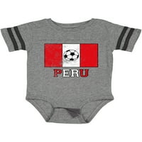 Inktastic Peruanski fudbalski poklon za dječaka ili djevojčicu bodi