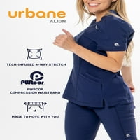 Urbane ženski Align savremeni Slim Fit džepovi otporni na bledenje povlače se na teretnom pilingu, stil