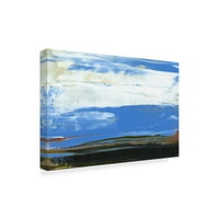 Zaštitni znak likovne umjetnosti 'Dekonstruirani pogled u plavo I' platnena Umjetnost Sharon Gordon