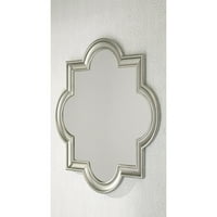 Dizajn potpisa Ashley Desmom Tradicionalni quatrefoil Framed Accent ogledalo, bijelo