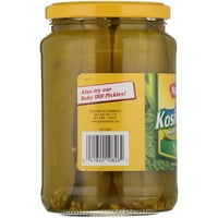 Nalley Kosher koplja za kisele krastavce, ukusan ukus bijelog luka, fl oz Jar