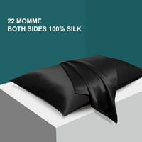 Jedinstvena povoljna Mulberry svilena jastučnica za kosu i kožu Crna putovanja