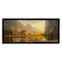 Stupell Industries dolina slike Yosemite Albert Bierstadt slika slika crno uokvirena Umjetnost Print zidna