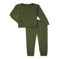 Atletski radovi Boys Fleece pulover duks i Jogger trenirke, 2-komad Set, veličine 4 - & Husky