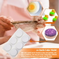 Silikonska torta kalup kuhinja kućna pečenje pan pladanj čokoladni palačini kalup za bakeware alat, 6-šupljina