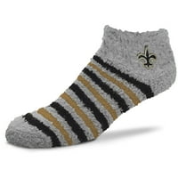 New Orleans Saints Za Bose Noge Mini Stripe Split Meke Stepenice Gležnjače-Siva