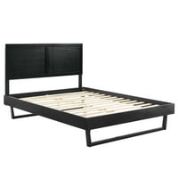 Modway marlee kraljičina drvena platforma krevet s kutnim okvirom u crnom