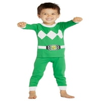 Power Ranger Boys Toddler Mighty Morphin pidžama Set, zelena, 3T