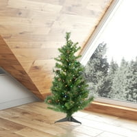 Vickerman 3 'Cheyenne Pine Umjetno božićno drvce sa višebojnim LED svjetlima