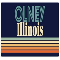 Olney Illinois frižider magnet retro dizajn