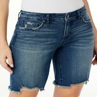 Sofia Jeans Women's Gabriela High Rise Bermuda Denim Shorts