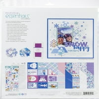 Doodlebug Essentials Page Kit 12 x12 - zimska čudesna zemlja