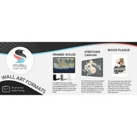 Stupell Industries Bold uzorak pilića kokoške živopisno perje stajaća slika siva uokvirena Art Print zidna