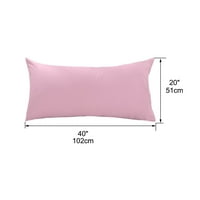 Jedinstveni Bargains 300tc pamuk čvrste jastučnice Pink 20 40